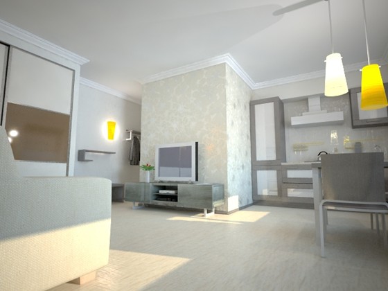3D графика: Виз жилого помещения